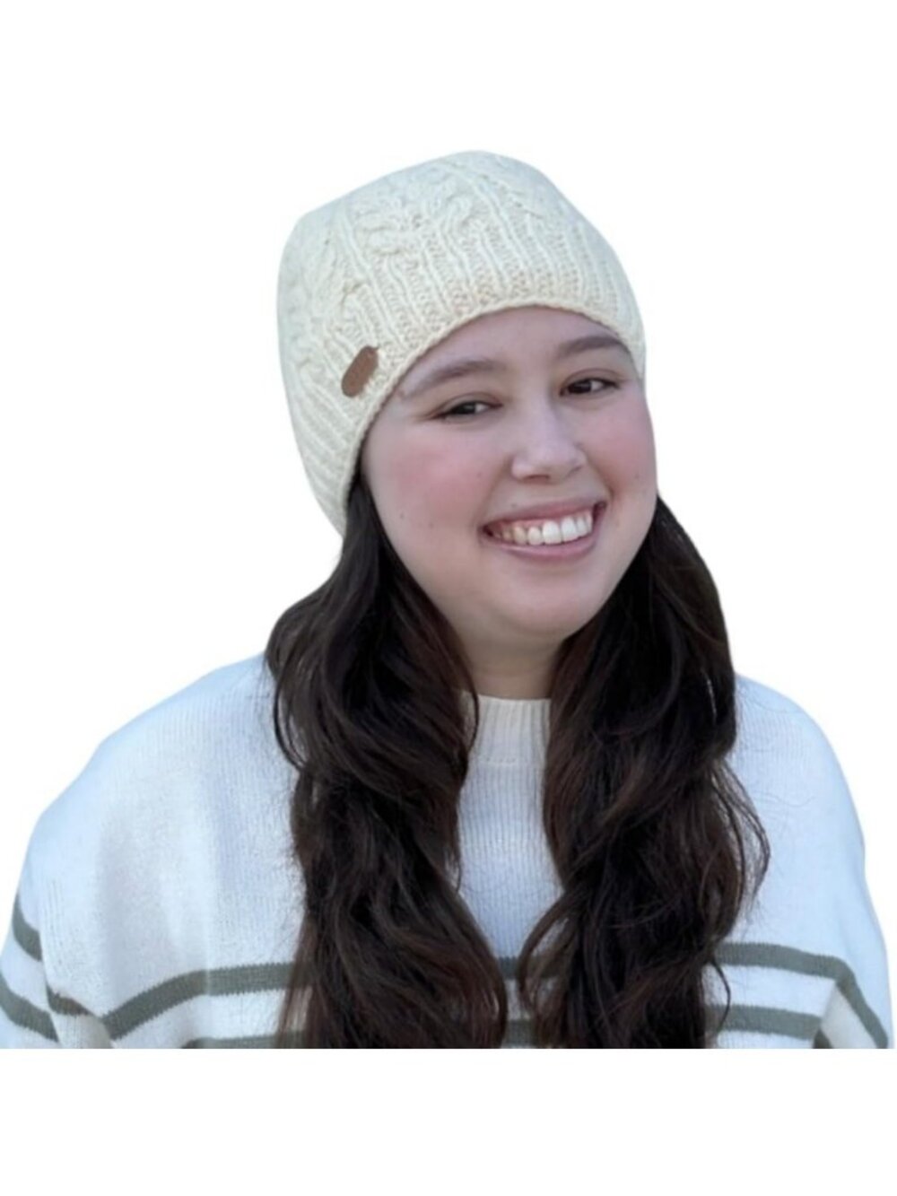 Cozy Fleece Lined Wool Beanie for Women - Stylish Knitted Winter Hat